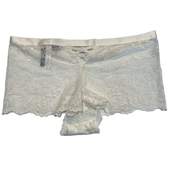 NWT TORRID Cheeky Pantie Underwear Sz 0X Cream Ivory Lace - Picture 2 of 4